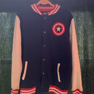 Captain America Marvel Sweatshirt Jacket